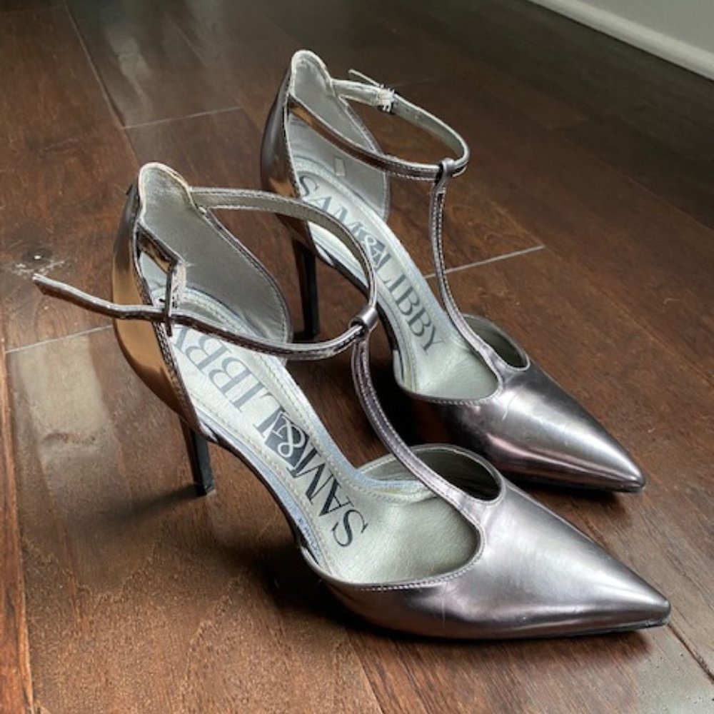 Sam & Libby Metallic Heels